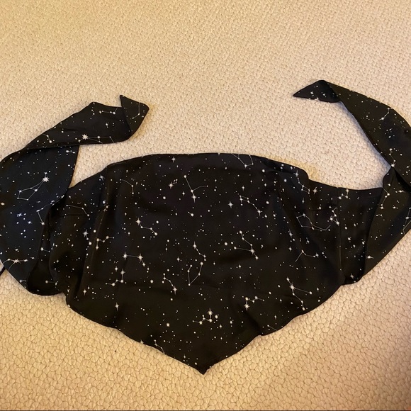 Garage piper bandana cami constellation star strapless tie top - Picture 3 of 3